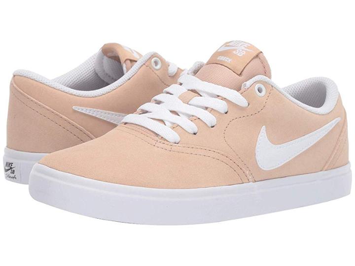 Nike Sb Check Solar (bio Beige/white) Women's Skate Shoes