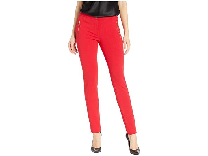 Calvin Klein Knit Pants (red) Women's Casual Pants