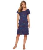 Fresh Produce Bright Botanical Sadie Dress (moonlight Blue) Women's Dress