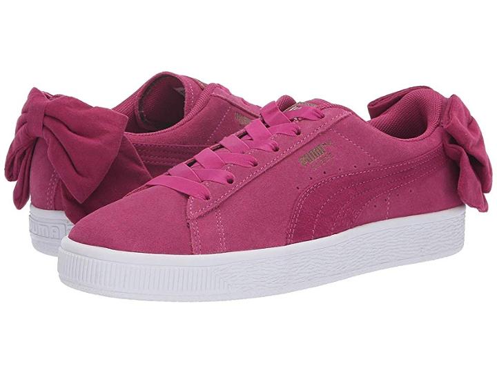 Puma Suede Bow (magenta Haze/magenta Haze) Women's Lace Up Casual Shoes