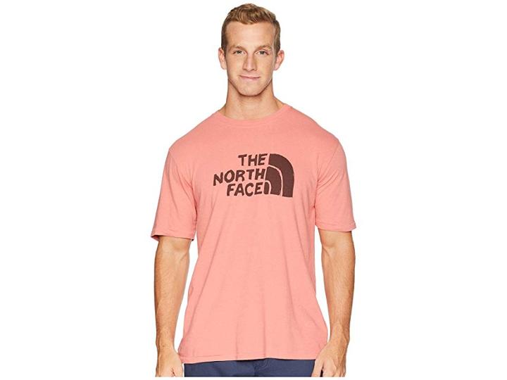 The North Face Short Sleeve Well-loved 1/2 Dome Tee (faded Rose) Men's T Shirt
