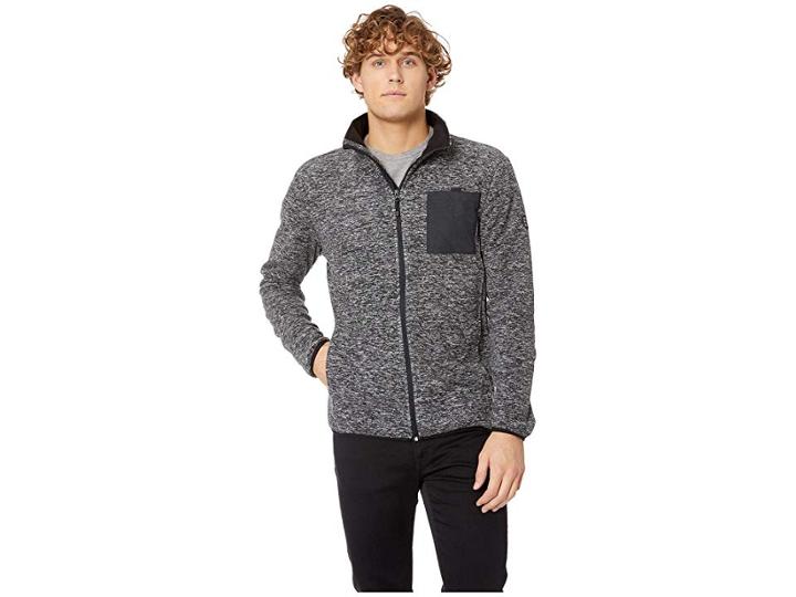 Quiksilver Butter Fleece (black Heather) Men's Coat
