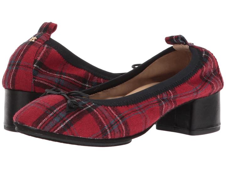 Yosi Samra Naima (red Plaid Fabric) High Heels