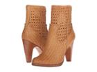 Frye Celeste Short Woven (tan Woven Soft Full Grain) Women's Zip Boots