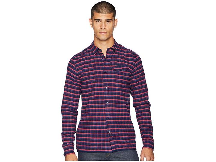 Scotch & Soda Ams Blauw Regular Fit Pure Indigo Shirt (combo E) Men's T Shirt