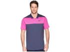Nike Golf Color Block Dry Polo (thunder Blue/hyper Magenta/black) Men's Clothing