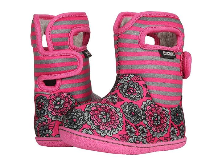 Bogs Kids Baby Bogs Pansy Stripe (toddler) (pink Multi) Girls Shoes