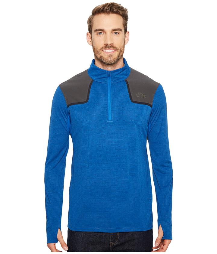 The North Face Kilowatt 1/4 Zip (turkish Sea Heather) Men's Sweatshirt