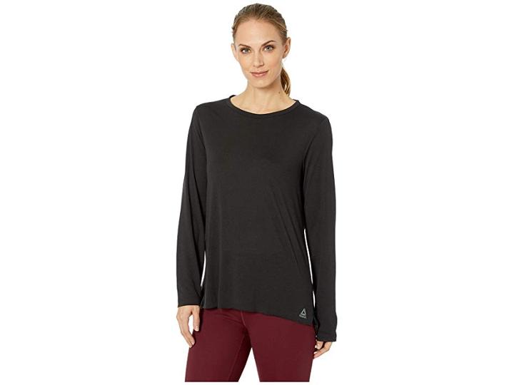 Reebok Supremium V-neck Tee (black 1) Women's T Shirt