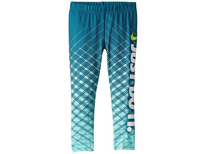 Nike Kids Dri-fit Sport Essentials Legging (little Kids) (green Abyss) Girl's Casual Pants