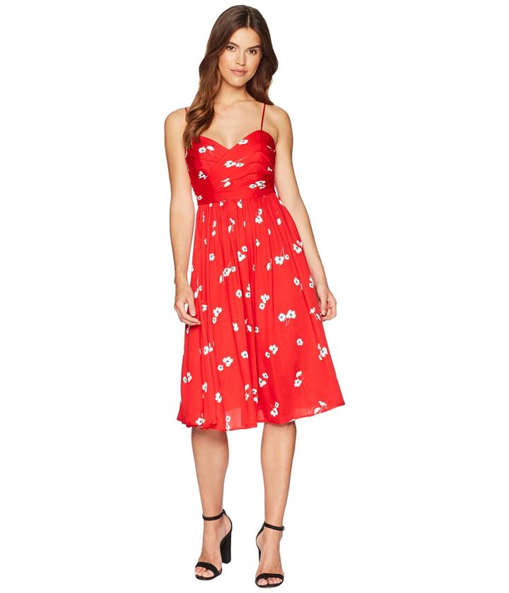 Bardot Tai Sweetheart Dress (poppy) Women's Dress