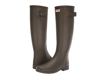 Hunter Original Refined Rain Boots (swamp Green) Women's Rain Boots