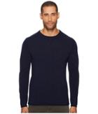 Billy Reid Cashmere Crew Sweater (navy) Men's Sweater