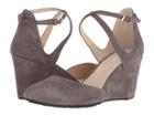 Cole Haan Lacey Wedge Ankle Strap 75mm (stormcloud Suede) Women's Wedge Shoes
