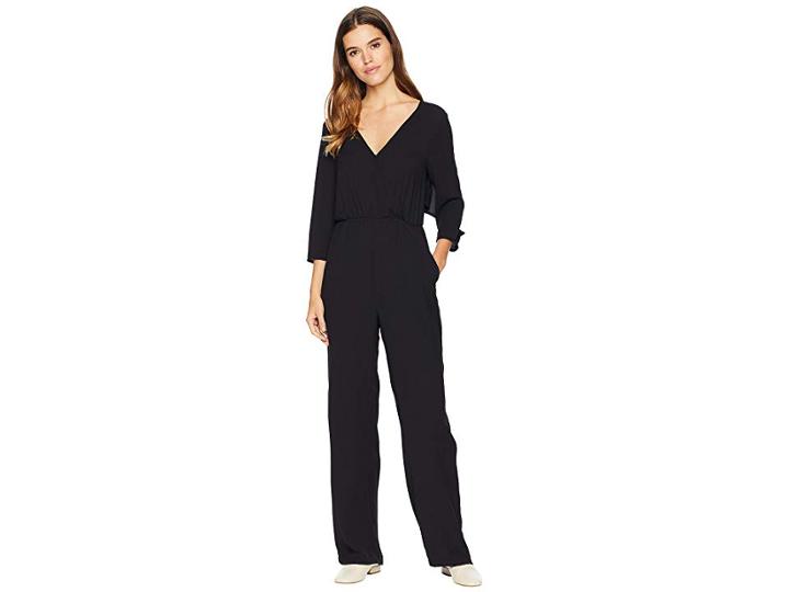 Bcbgeneration Ruffle Back Jumpsuit (black) Women's Jumpsuit & Rompers One Piece