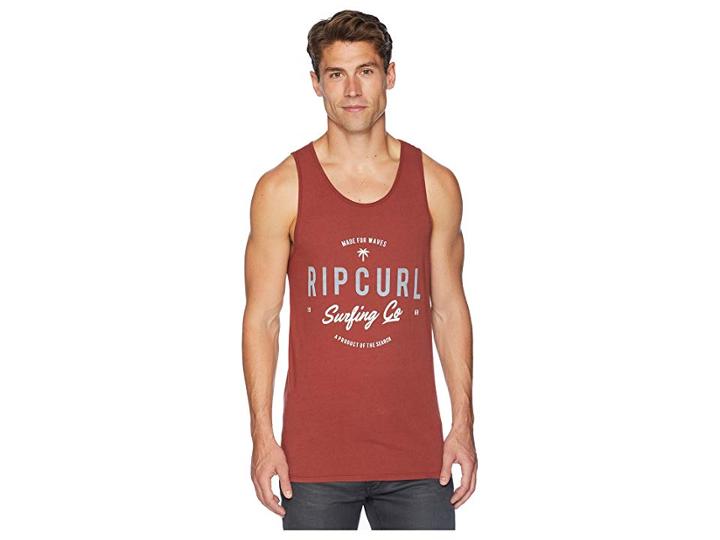Rip Curl Ascender Heritage Tank Top (rust) Men's Clothing