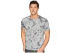John Varvatos Star U.s.a. Short Sleeve Non-camo Tie-dye Crew K3811u2b (silver/grey) Men's Clothing
