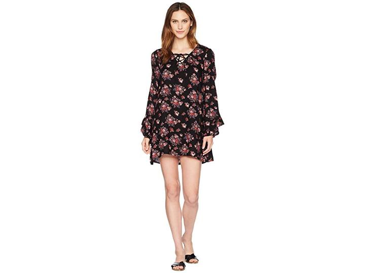 Rock And Roll Cowgirl Cold Shoulder D4-4748 (black) Women's Clothing