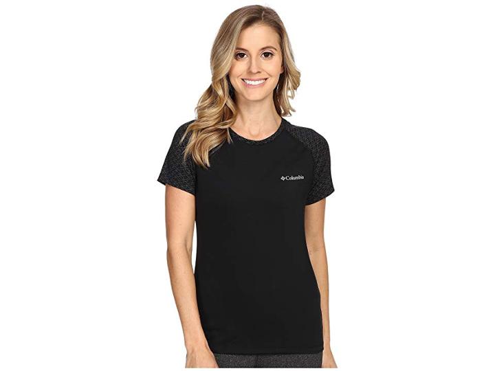 Columbia Trail Flashtm Short Sleeve Shirt (black) Women's Short Sleeve Pullover