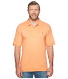 Polo Ralph Lauren Big Tall Pima Polo Short Sleeve Knit (beach Orange Heather) Men's Clothing