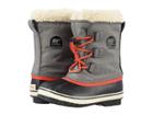 Sorel Kids Yoot Pactm Nylon (toddler/little Kid) (quarry/sail Red) Boys Shoes