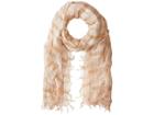 Chan Luu 70% Cashmere 30% Silk Plaid Print Scarf (cafe Creme) Scarves