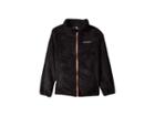Columbia Kids Fluffy Fleecetm Full Zip (little Kids/big Kids) (black/tiki Pink) Girl's Fleece