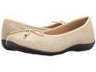 Soft Style Heartbreaker (natural Sparkle Linen) Women's Flat Shoes