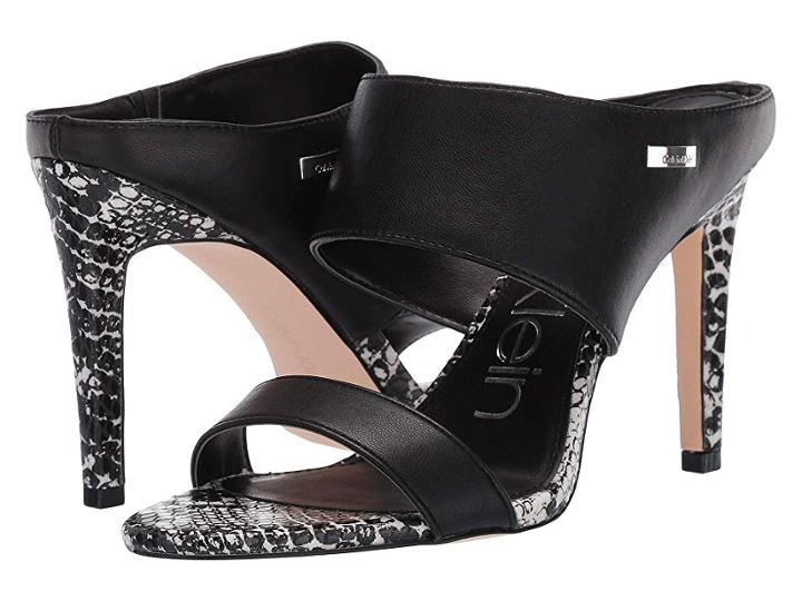 Calvin Klein Shayna (black/black/white Nappa) Women's Shoes