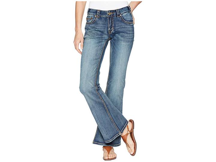 Rock And Roll Cowgirl Mid-rise Flare In Medium Vintage W1f6662 (medium Vintage) Women's Jeans