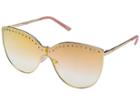 Guess Gf6070 (shiny Rose Gold/bordeaux Mirror) Fashion Sunglasses