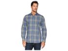 Calvin Klein Plaid Sport Shirt (green Dust) Men's Clothing