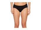 Athena Fine Line Double Side Tab Hipster Bikini Bottom (black) Women's Swimwear