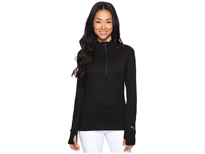 Puma Golf 1/4 Zip Popover (puma Black) Women's Sweater