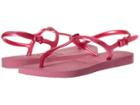 Havaianas Kids Freedom Sandals (toddler/little Kid/big Kid) (lipstick Rose) Girls Shoes