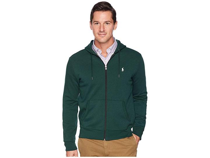 Polo Ralph Lauren Double Knit Tech Jacket (college Green) Men's Clothing