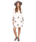Free People Oxford Embroidered Mini (neutral Combo) Women's Dress