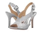 Michael Michael Kors Becky Sandal (white/silver/silver Metallic Lurex) Women's Dress Sandals