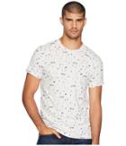Ben Sherman Music Note Print Fashion Crew Shirt (off-white) Men's Clothing