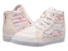 Vans Kids Sk8-hi Zip (infant/toddler) ((glitter Pegasus) Heavenly Pink/true White) Girls Shoes