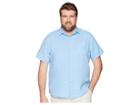 Tommy Bahama Big & Tall Big Tall Sea Glass Breezer Short Sleeve Shirt (blue Yonde) Men's Short Sleeve Button Up