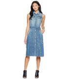 7 For All Mankind Midi Trucker Vest Dress (desert Oasis 6) Women's Dress
