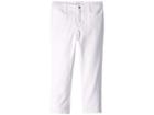 Janie And Jack Cropped Denim Pants In White (toddler/little Kids/big Kids) (white) Girl's Jeans