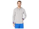 Asics Tiger Logo Sweat Full Zip Hoodie (mid Grey Heather) Men's Sweatshirt