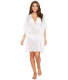 Bleu Rod Beattie Gypset Caftan Cover-up (white/white) Women's Swimwear