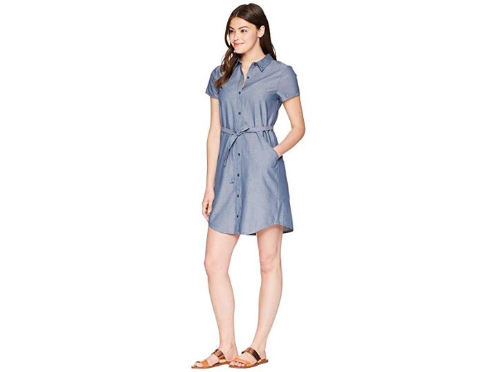 Nau Short Sleeve Twisted Shirtdress (space) Women's Dress