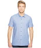Robert Graham Modern Americana Oakley Short Sleeve Woven Shirt (blue) Men's T Shirt