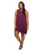 Becca By Rebecca Virtue Plus Size Breezy Basics Dress Cover-up (raisin) Women's Swimwear