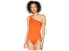 Kenneth Cole Chain Reaction One Shoulder Mio (sienna) Women's Swimsuits One Piece