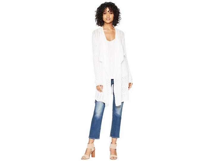 Bb Dakota Janet Drop Needle Cardigan (ivory) Women's Clothing